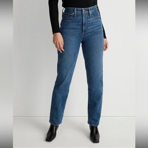 Madewell Curvy Perfect Vintage Straight Jean in Mayfield Wash